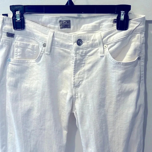 Citizens of Humanity Women's Arielle Mid Rise Slim Fit Jeans Size 28 White - Picture 6 of 8